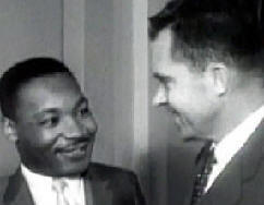 Dr. King with Richard M. Nixon